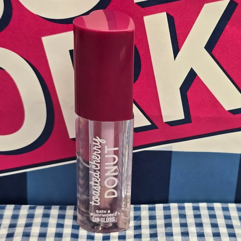 BBW Toasted Cherry Donut Heart Shaped Lip Gloss